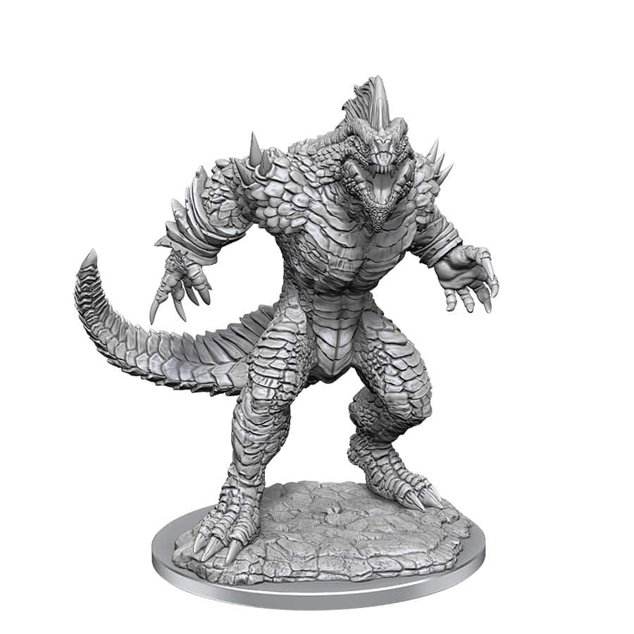 D&D Mini (W21): Lizardfolk Render