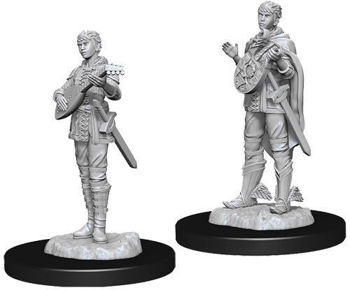 D&D Minis: Female Half-Elf Bard (W7)