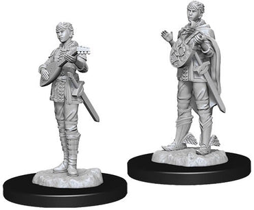 D&D Minis: Female Half-Elf Bard (W7)