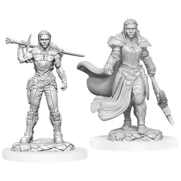 D&D Mini (W20): Female Orc Fighter