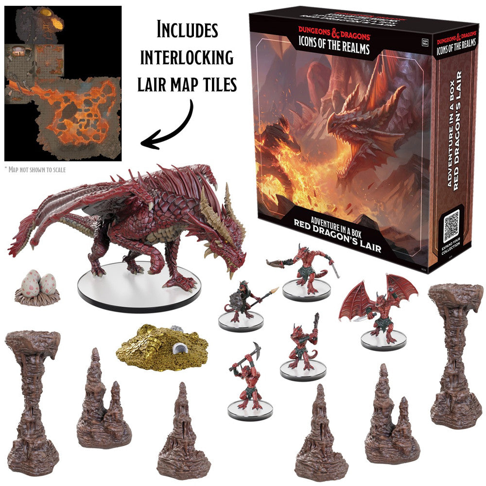 D&D Icons of the Realms Miniatures: Red Dragon's Lair