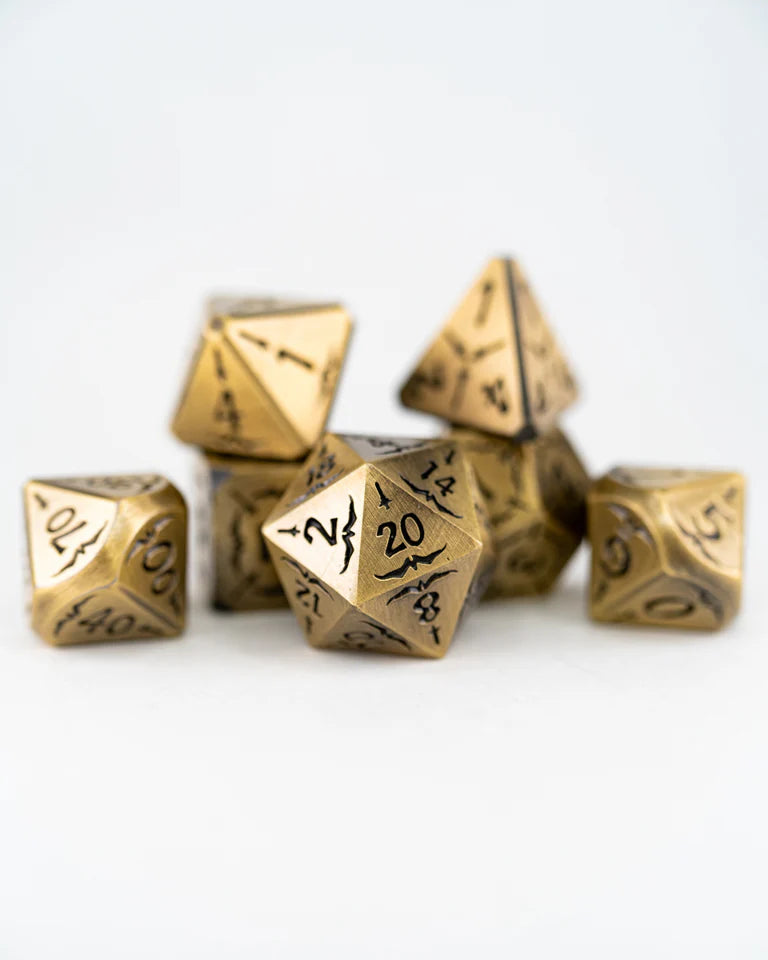 Metal RPG Dice Set: Champion