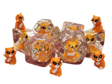 RPG Dice Set: Animal Kingdom - Yellow Cat