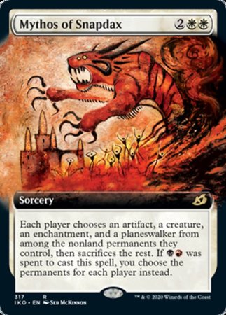 Mythos of Snapdax (Extended Art) (Japanese) [Ikoria: Lair of Behemoths]