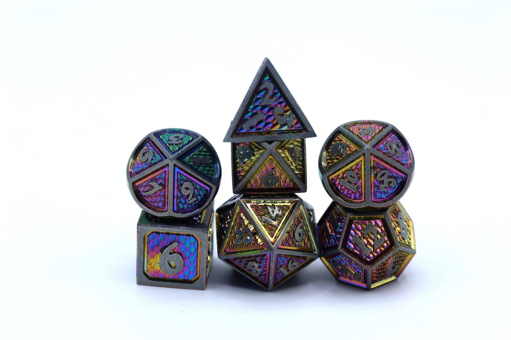Behemoth Metal Dice: Brushed Rainbow