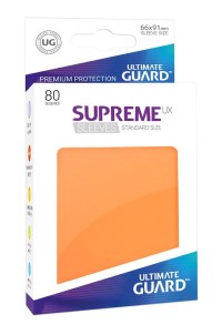 Ultimate Guard Supreme 80 ct Sleeves Standard Orange