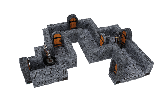 Warlock Tiles: Dungeon Tiles - 1" Straight Walls Expansion