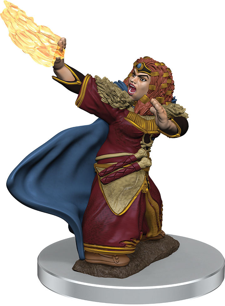 D&D Premium Painted Mini: Female Dwarf Wizard