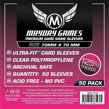 Square Card Sleeves - Small (70x70mm)