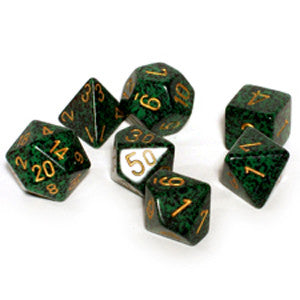 Chessex 7-Die Set: Speckled Golden Recon
