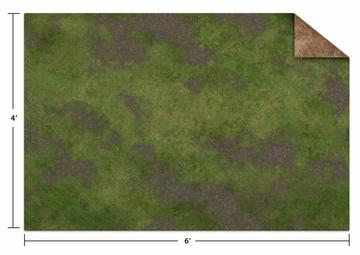 6'x4' Game Mat: Broken Grassland / Desert Scrubland