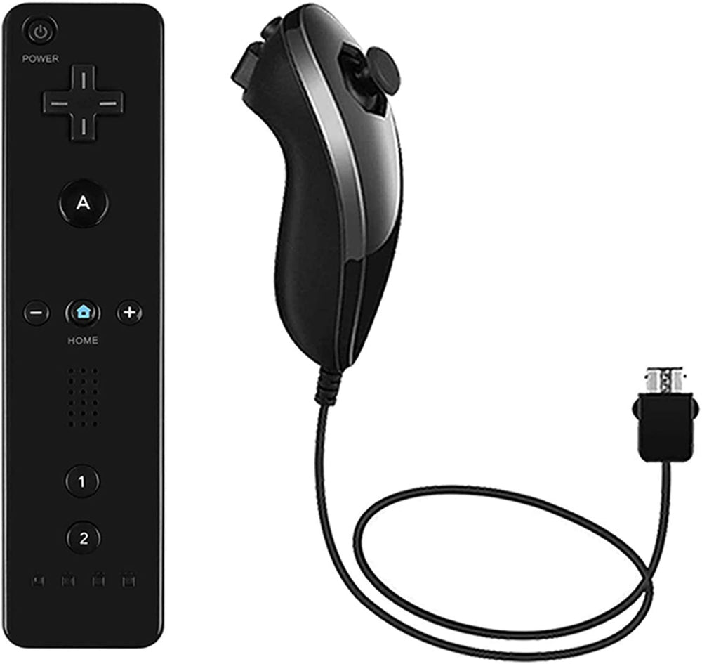 Black Wii Controller with Nunchuck