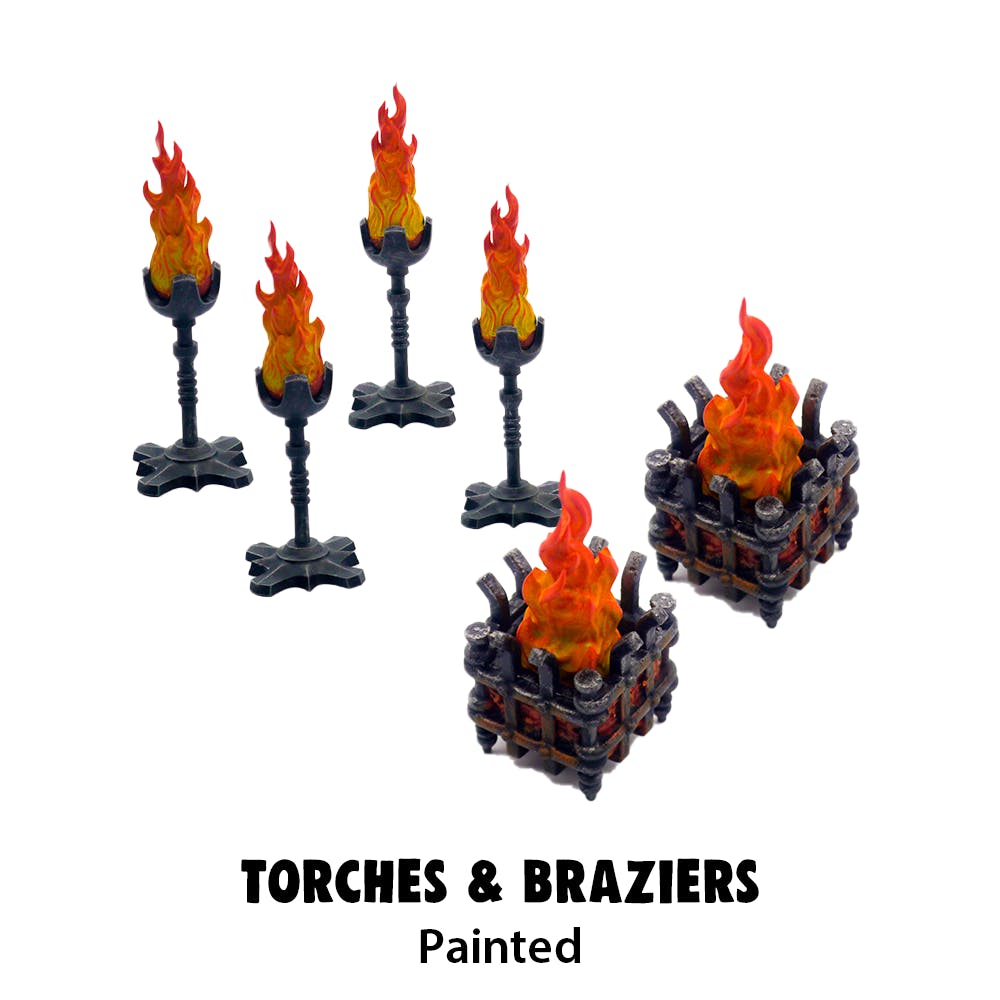 Torch & Brazier Minis (Painted)