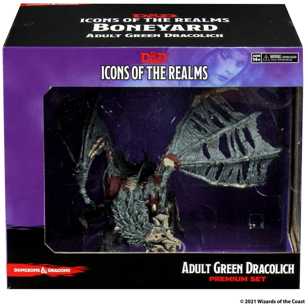 D&D Icons of the Realms Miniatures: Adult Green Dracolich