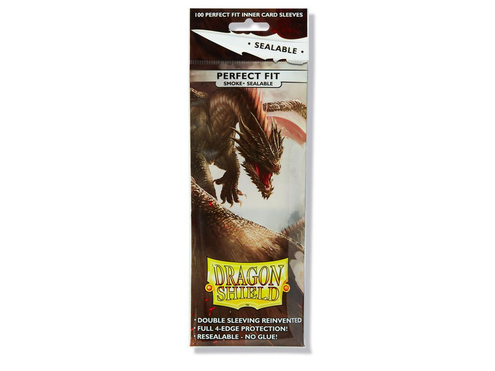 Dragon Shield Perfect Fit Sleeves: Smoke Sealable (100ct)