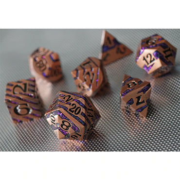 Metal RPG Dice Set: Banded - Alchemist Joy