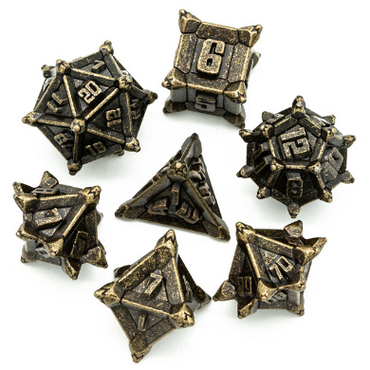 Ancient Bronze Fail RPG Metal Dice Set