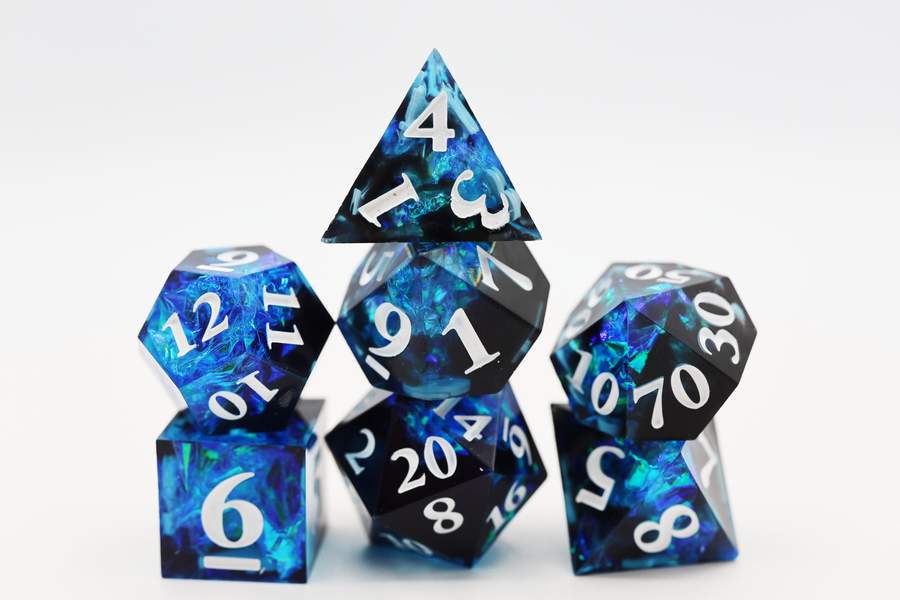 Sharp Edge Arctic Ocean RPG Dice Set