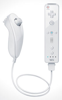 White Wii Controller with Nunchuck