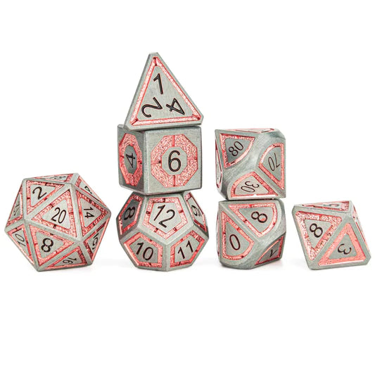 Leyline Metal Dice: Iron and Rose Gold
