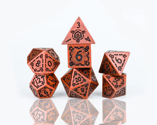 RPG Dice Set: Illusory Metal - Copper
