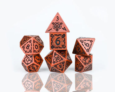 RPG Dice Set: Illusory Metal - Copper