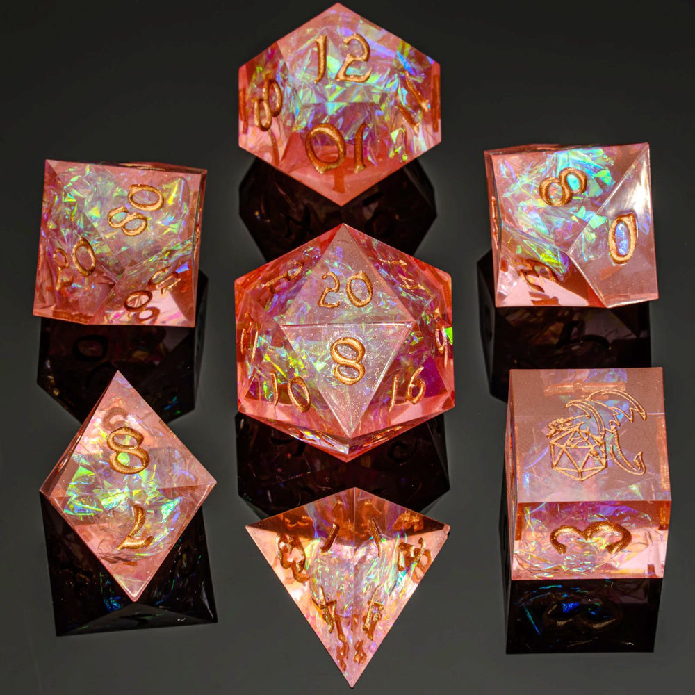 Sharp Edge RPG Dice Set: Pink