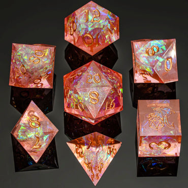 Sharp Edge RPG Dice Set: Pink