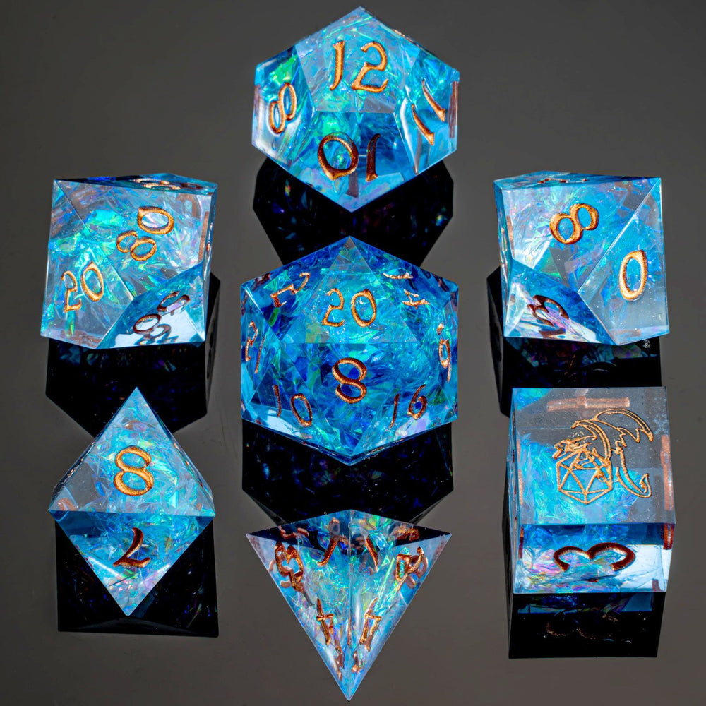 Sharp Edge RPG Dice Set: Blue