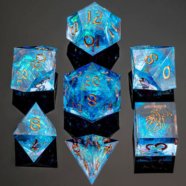 Sharp Edge RPG Dice Set: Blue
