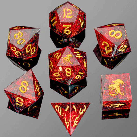 Sharp Edge RPG Dice Set: Red