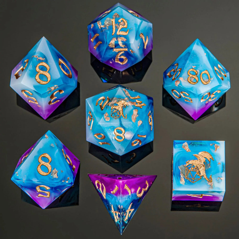 Sharp Edge RPG Dice Set: Storm Dragon