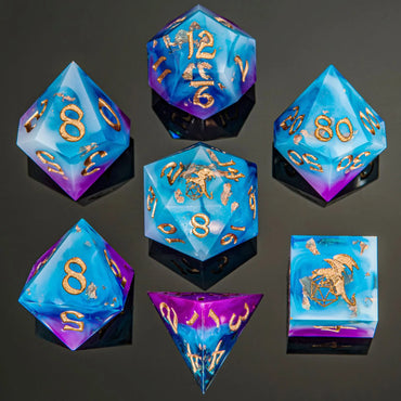 Sharp Edge RPG Dice Set: Storm Dragon