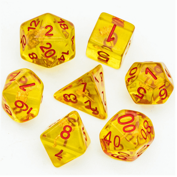 Barbarian's Axe Class RPG Dice Set