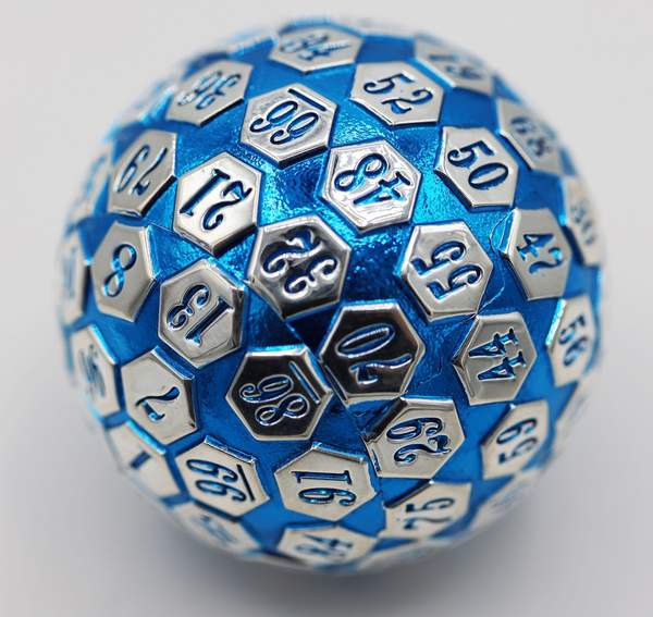 45mm Metal D100: Blue & Silver