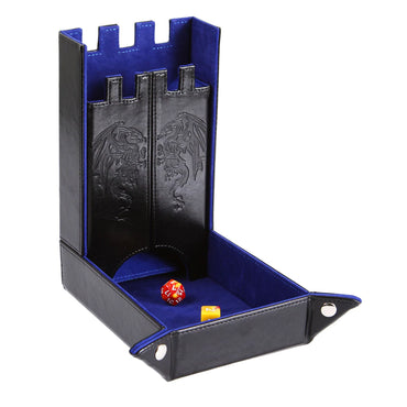 Draco Castle Dice Tower & Tray: Blue