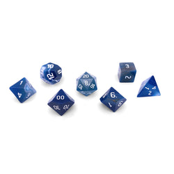 Gemstone Dice: Blue Striped Agate