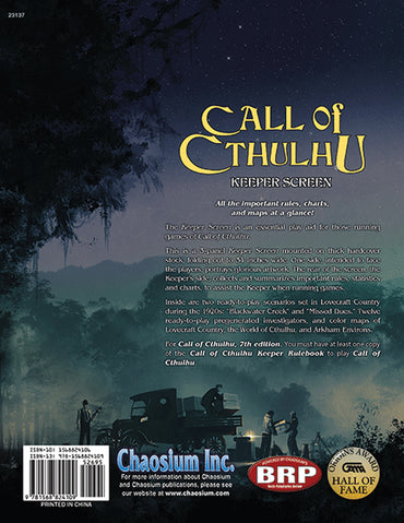 Call of Cthulhu RPG 7E: Keeper Screen Pack