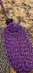 Chainmail Dice Bag - Purple