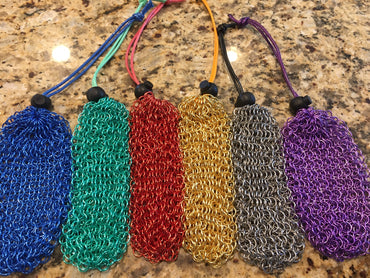 Chainmail Dice Bag - Purple