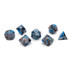 Gemstone Dice: Copper Blue Imperial Jasper Trustone