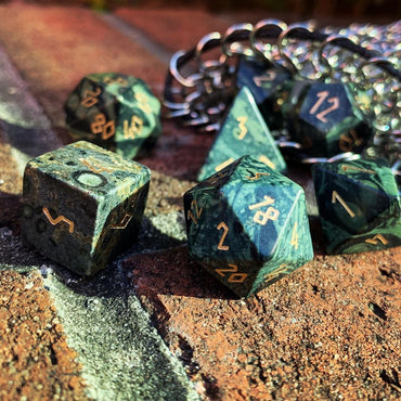 Gemstone Dice: Crocodile Jasper
