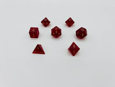 Gemstone Dice: Frosted Garnet Zircon