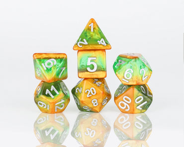 RPG Dice Set: Rainforest