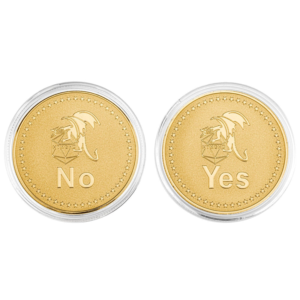 Metal Coin: Yes/No: Gold