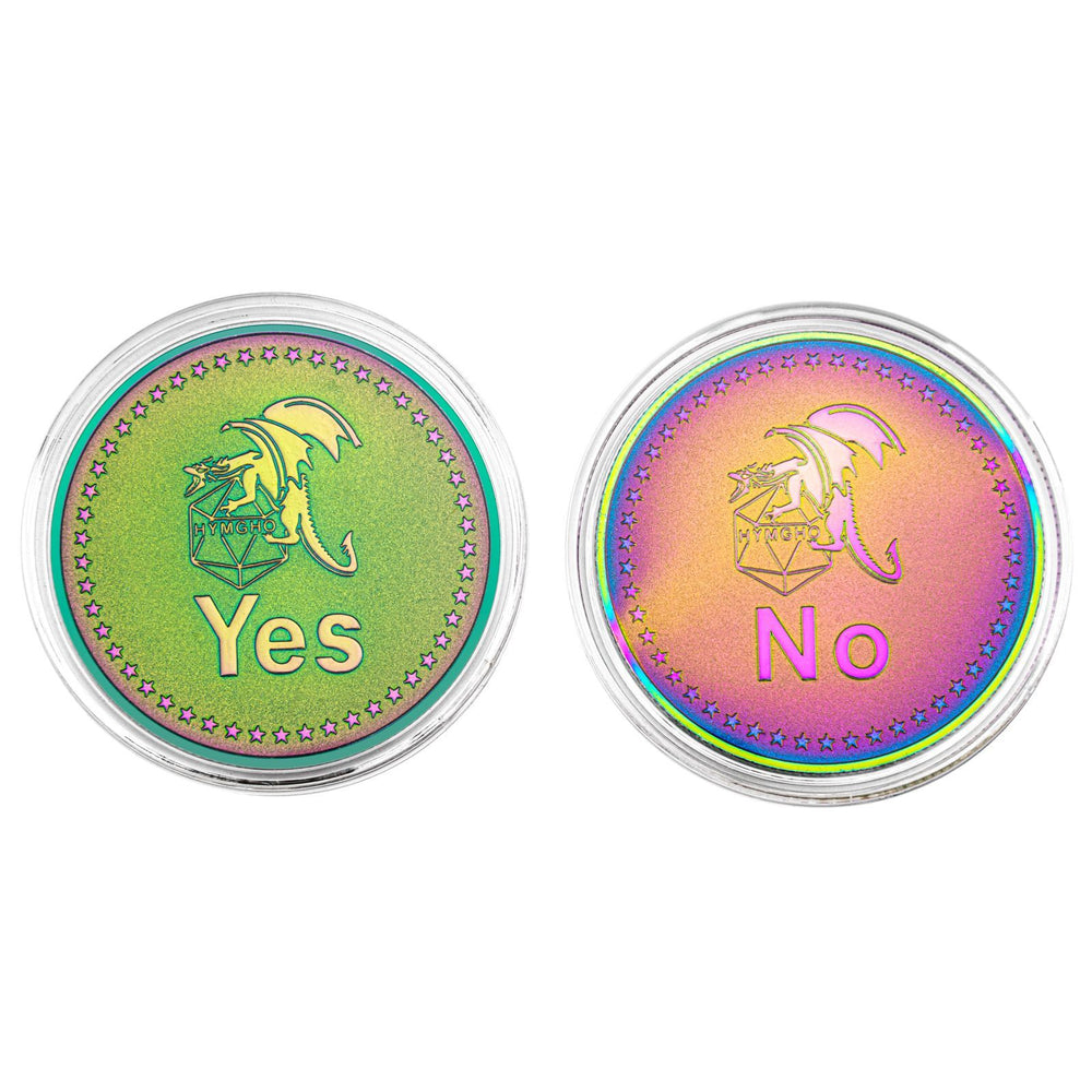 Metal Coin: Yes/No: Rainbow