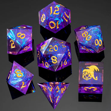 Sharp Edge RPG Dice Set: Purple
