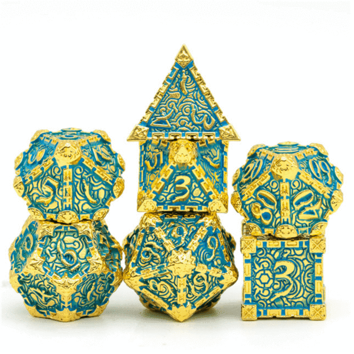 Dagger of Venom: Teal RPG Metal Dice Set