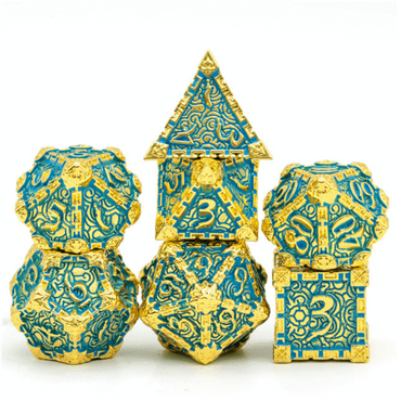 Dagger of Venom: Teal RPG Metal Dice Set