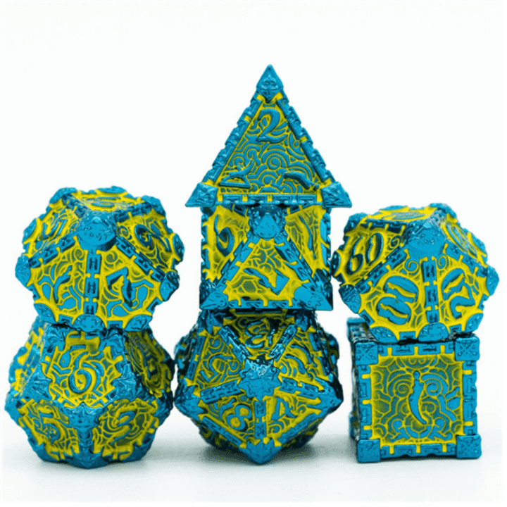 Dagger of Venom: Yellow RPG Metal Dice Set